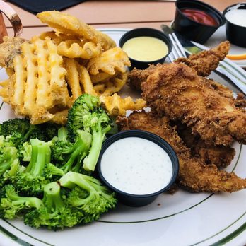 Five Points Public House - Chicken tenders platter with steamed broccoli and waffle fries - Pubs Near Me - Albemarle, North Carolina Five Points Public House - Chicken tenders platter with steamed broccoli and waffle fries - Pubs Near Me - Albemarle, North Carolina