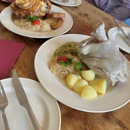 Hauptgerichte (pork and duck)