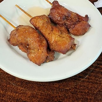 Corner 17 - Chicken skewers. Crispy on the inside juicy on the inside. No sauce needed - Chinese Near Me - Saint Louis, Missouri