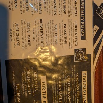 Coronado Brewing - Menu as of 5/29/26 - Brewpubs Near Me - San Diego, California Coronado Brewing - Menu as of 5/29/26 - Brewpubs Near Me - San Diego, California