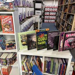 Gabi's Olympic Cards and Comics - Great selection of non-comic but still visual kids books and literature.