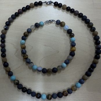 Bead Artistry - Aurora Borealis anklet & necklace made for my birthday - Arts & Crafts Near Me - Fresno, California Bead Artistry - Aurora Borealis anklet & necklace made for my birthday - Arts & Crafts Near Me - Fresno, California