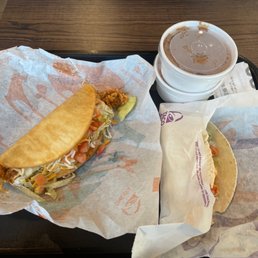 Beef Chalupa Supreme Chicken Soft Taco Supreme. Beans and Rice