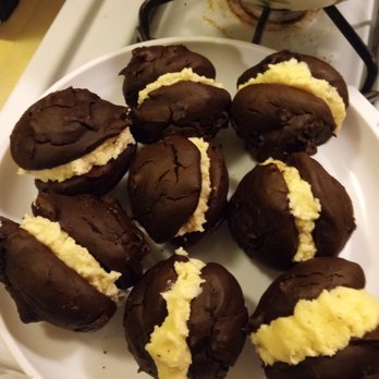 Mitchell's Bakery and Christmas Rose Chocolates - a plate of chocolate cookies with cream filling - Bakeries Near Me - Ashland, New Hampshire Mitchell's Bakery and Christmas Rose Chocolates - a plate of chocolate cookies with cream filling - Bakeries Near Me - Ashland, New Hampshire