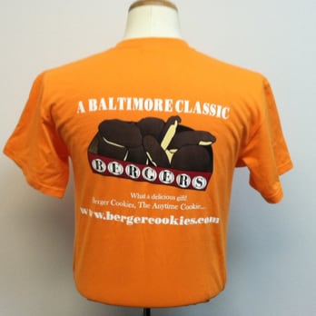Berger Cookies - a t - shirt that says a baltimore classic - Bakeries Near Me - Baltimore, Maryland