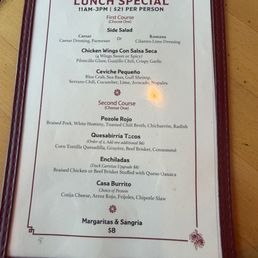 2 course lunch special menu 2 course lunch special menu