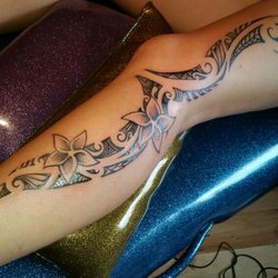 Afterlife Ink - Polynesian leg tribal..part 2