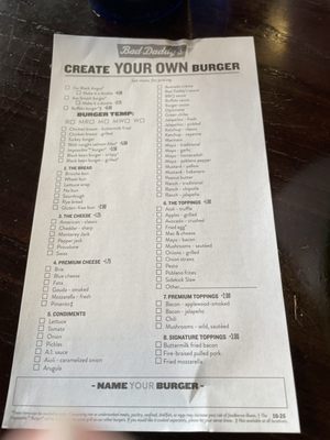 Menu photo 1 Bad Daddy's Burger Bar Chattanooga, TN