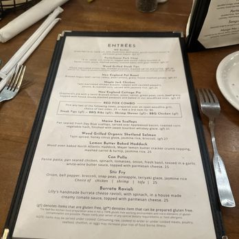 Red Fox Bar & Grille - Menu - American Near Me - Jackson, New Hampshire