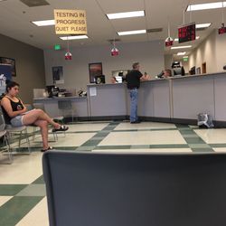 Department of Motor Vehicles - What's the point of this sign if it's not being followed?