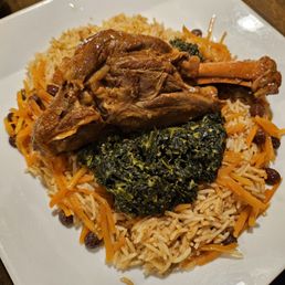 Lamb with spinach Lamb with spinach