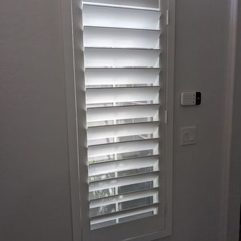 Arizona Shutter Company - Small window near front door. - Shutters Near Me - Tempe, Arizona Arizona Shutter Company - Small window near front door. - Shutters Near Me - Tempe, Arizona