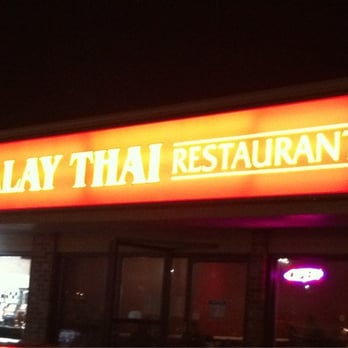 Talay Thai - the front of a restaurant at night - Thai Near Me - Dartmouth, Nova Scotia