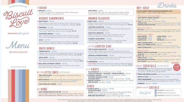 Menu photo 3 Biscuit Love Cincinnati, OH