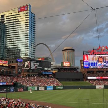Busch Stadium - The Arch in background - Stadiums & Arenas Near Me - Saint Louis, Missouri