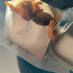 Some great curly fries Some great curly fries