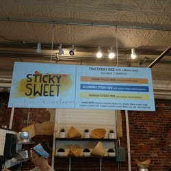Sticky Sweet - Menu sign, 3 flavors!