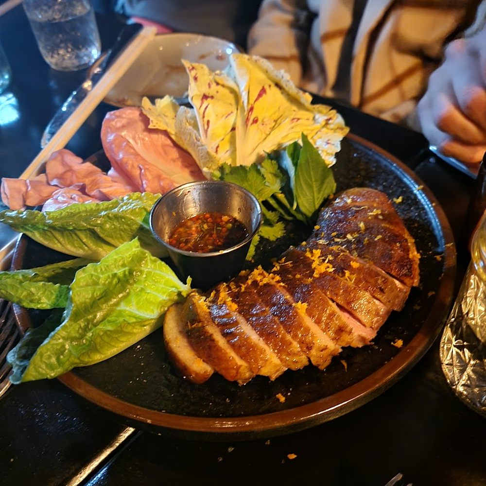 Lula Mae - Duck Salat ($32.) Perfectly cooked protein and good for salad wraps - Cambodian Near Me - Brooklyn, New York Lula Mae - Duck Salat ($32.) Perfectly cooked protein and good for salad wraps - Cambodian Near Me - Brooklyn, New York