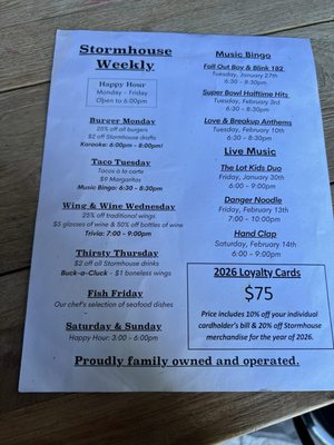 Menu photo 7 Stormhouse Brewing North Palm Beach, FL Menu photo 7 Stormhouse Brewing North Palm Beach, FL