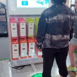 Dragonfly Running - My kid getting her foot measured