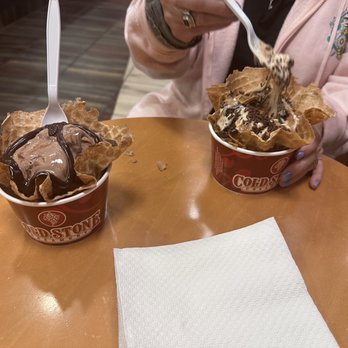 Cold Stone Creamery - a woman eating ice cream - Ice Cream & Frozen Yogurt Near Me - Santa Clarita, California