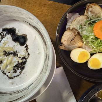 Denya Ramen - Pork Deluxe with Kuro broth - Ramen Near Me - San Francisco, California Denya Ramen - Pork Deluxe with Kuro broth - Ramen Near Me - San Francisco, California