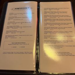 Food menu