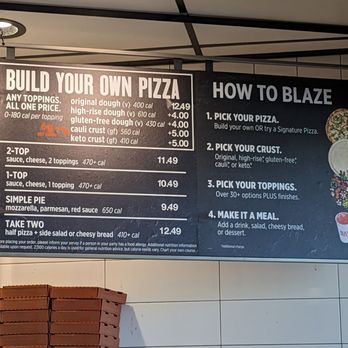 Blaze Pizza - Right side of the menu - Pizza Near Me - Buena Park, California Blaze Pizza - Right side of the menu - Pizza Near Me - Buena Park, California