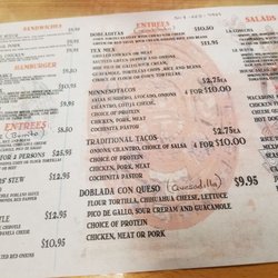 El Tenampa - Menu front