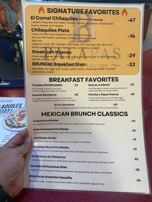 Menu photo 1 Palapas Brunch & Lounge Corona, CA