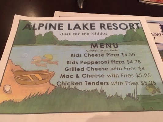 Menu photo 1 Alpine Lake Resort Terra Alta, WV Menu photo 1 Alpine Lake Resort Terra Alta, WV