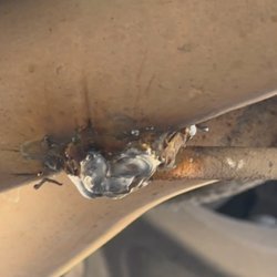 Jerry's Auto Repair - shitty spot weld