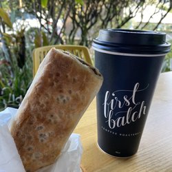 Noosaville Bakery & Cafe - Sausage roll and coffee