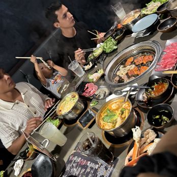 Seapot - Hotpot and grilling set up with a little bit of everything - Hot Pot Near Me - Plano, Texas Seapot - Hotpot and grilling set up with a little bit of everything - Hot Pot Near Me - Plano, Texas