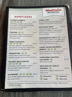 Menu photo 1 Moussaka Mediterranean Kitchen San Leandro, CA Menu photo 1 Moussaka Mediterranean Kitchen San Leandro, CA