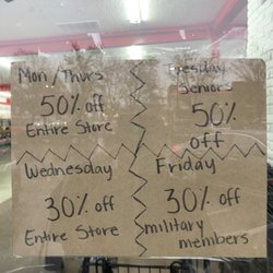 Thrift City - March 19, 2023 - Discounts