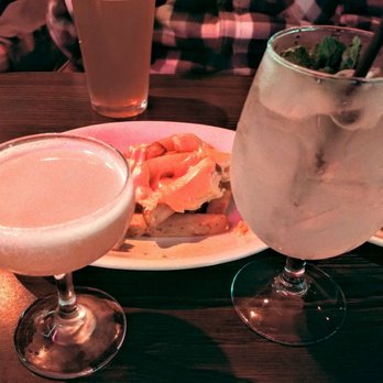 North Star Diner - Grapefruit cocktailleft and agua fresca cocktail right. HH cheese fried in back - Bars Near Me - Seattle, Washington North Star Diner - Grapefruit cocktailleft and agua fresca cocktail right. HH cheese fried in back - Bars Near Me - Seattle, Washington