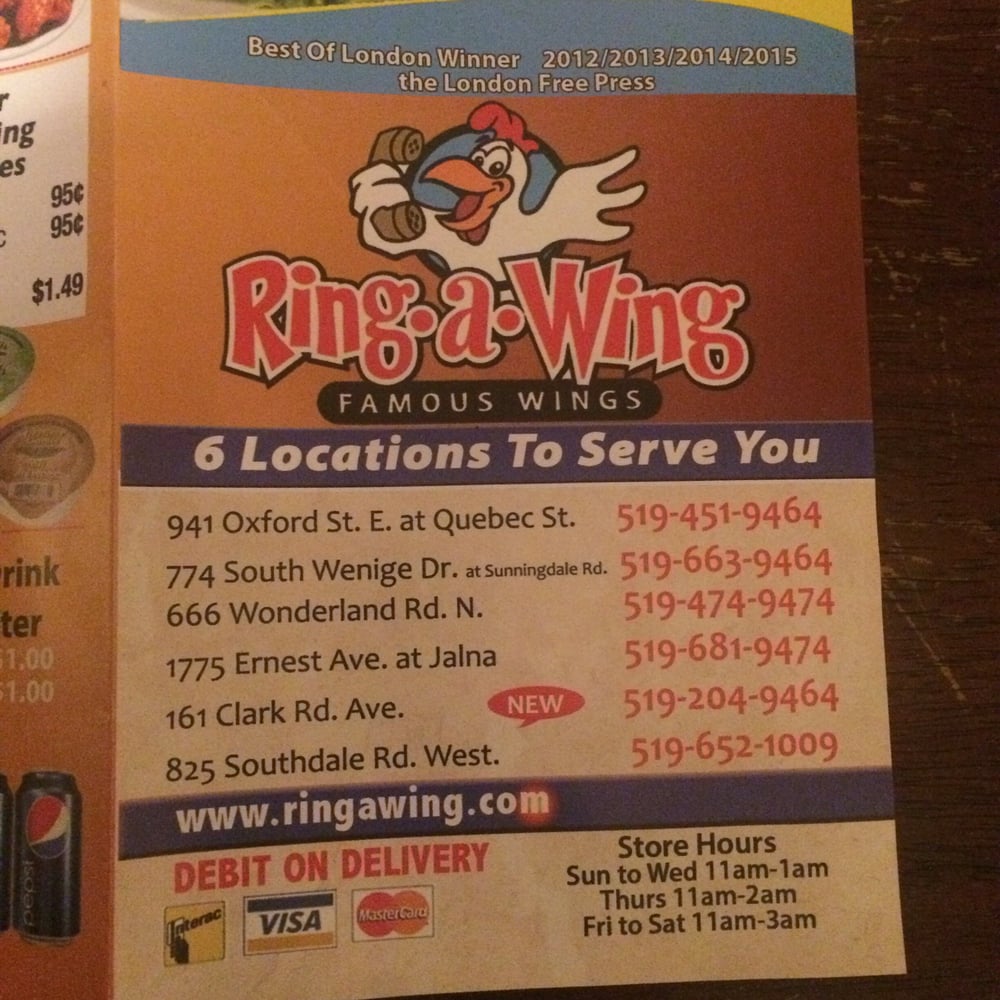 RING A WING Updated September 2024 161 Clarke Road, London, Ontario