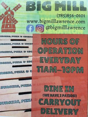 Menu photo 3 Big Mill Lawrence, KS