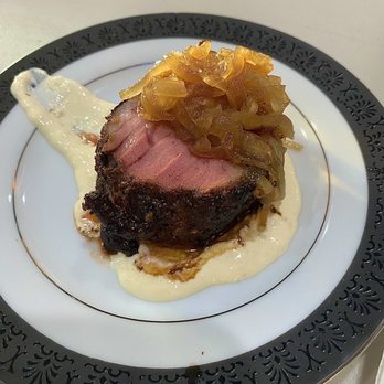 Lydian Stone Brewing - Seared tenderloin medallion over a creamy horseradish sauce with caramelized onions and pan sauce - Breweries Near Me - York Haven, Pennsylvania