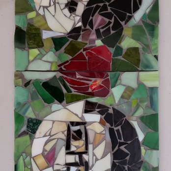Art Glass Studio - The mosaics after grouting. - Art Galleries Near Me - Livermore, California