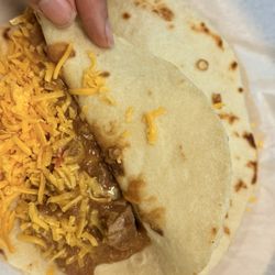 Los Compadres - Carne guisada con queso on tortillas