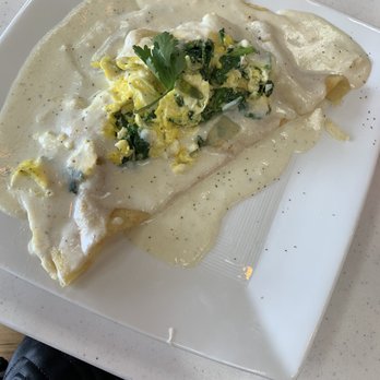 Bokatto Creperie - Spinach and egg crepe - Creperies Near Me - Orlando, Florida Bokatto Creperie - Spinach and egg crepe - Creperies Near Me - Orlando, Florida