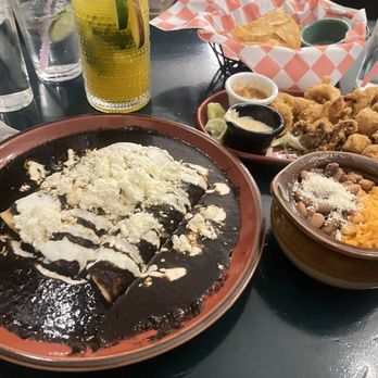 Otra Casita Mexicana - rice and beans , mole Enchiladas Flavored Mojito - Mexican Near Me - Queens, New York Otra Casita Mexicana - rice and beans , mole Enchiladas Flavored Mojito - Mexican Near Me - Queens, New York