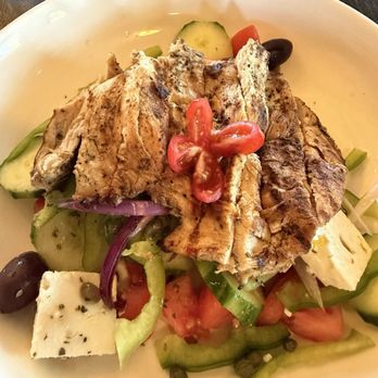 Galazio Restaurant - Large Greek Salad with chicken - Mediterranean Near Me - La Plata, Maryland