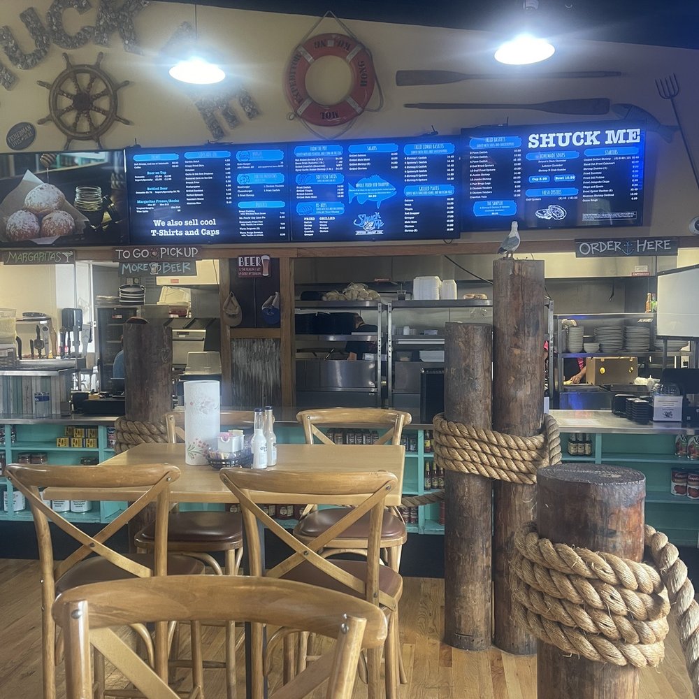 Shuck Me - Inside with menu - Seafood Near Me - Broken Bow, Oklahoma Shuck Me - Inside with menu - Seafood Near Me - Broken Bow, Oklahoma