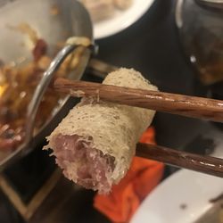 Yixinge - Taro Yam rolls - they're wrapped in a crispy sweet and light flour netting. So tasty. There might also be mung bean in the center.