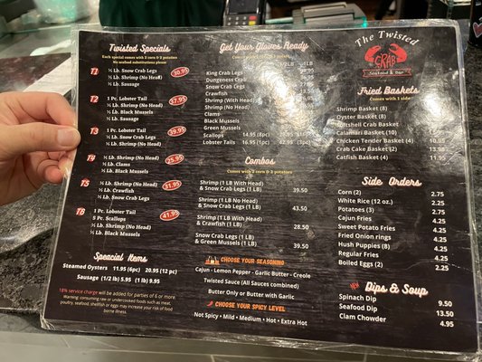 Menu photo 2 The Twisted Crab Chesapeake, VA