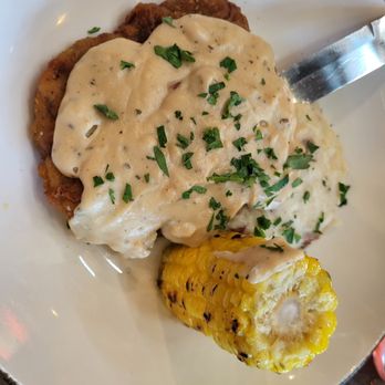 Dierks Bentley's Whiskey Row Gilbert - Country fried steak, mashed potatoes & smoky corn on the cob. - Bars Near Me - Gilbert, Arizona