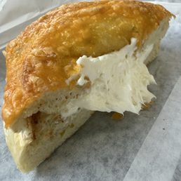 Jalapeño cheese bagel Jalapeño cheese bagel